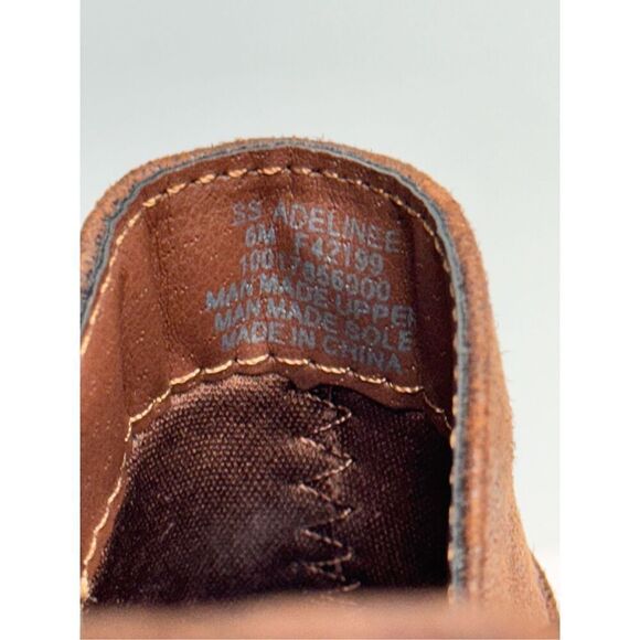 Sun + Stone Ankle Boots Size 6 Brown Double Zip Almond Toe Cushioned NEW - Picture 7 of 8